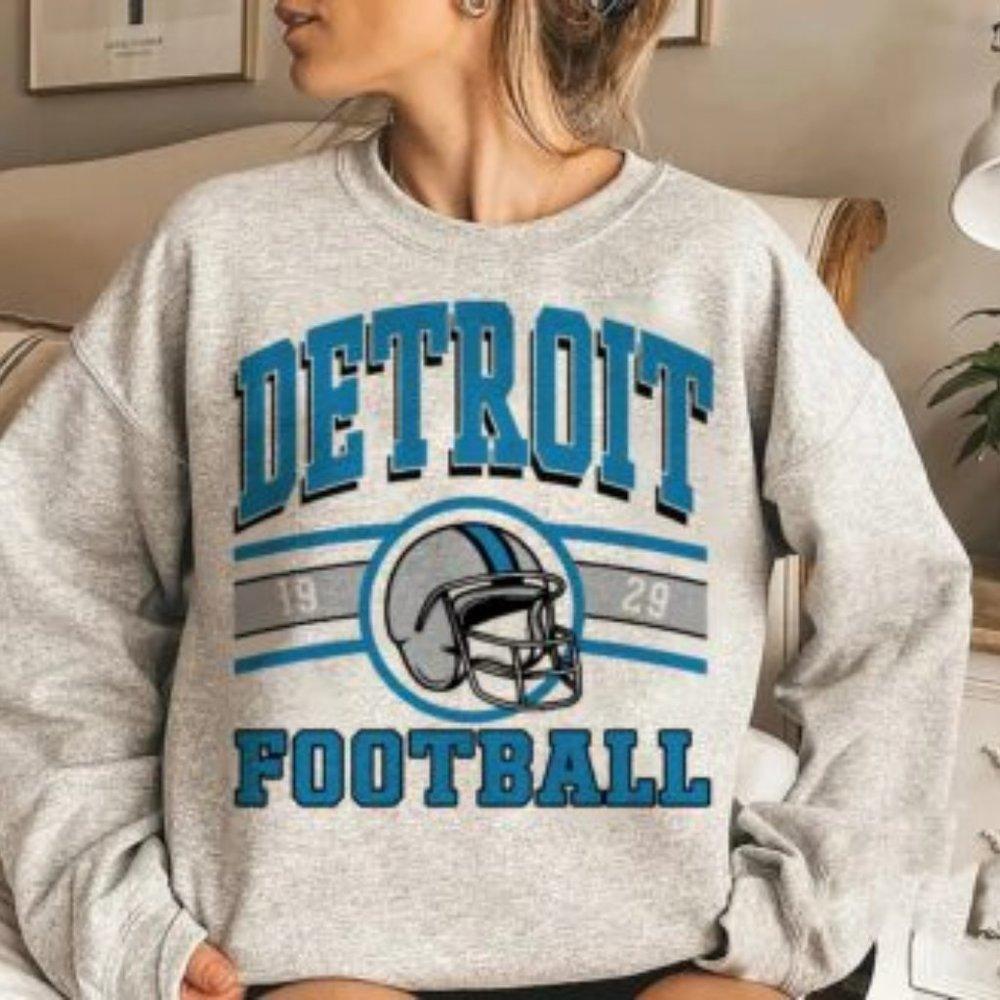 1929 Detroit Lions Football Graphic Crewneck Unisex Fan Sweatshirt